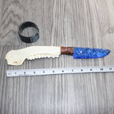 Deer Jaw Handle Glass Blade Ornamental Knife #31665    Mountain Man Knife