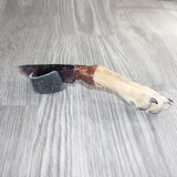 Coyote Foot Handle Glass Blade Ornamental Knife #34265    Mountain Man Knife