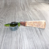 Moose Antler Handle Glass Blade Ornamental Knife #32565    Mountain Man Knife