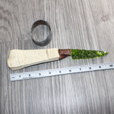 Moose Antler Handle Glass Blade Ornamental Knife #32565    Mountain Man Knife