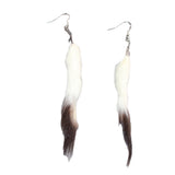 Ermine Tail Earrings  #30365  Mountain Man Earrings