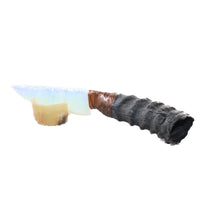 Springbok Horn Handle Opalite Blade Ornamental Knife #6857     Mountain Man Knife