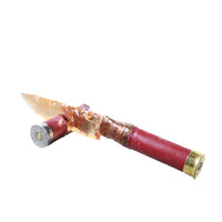 Shotgun Shell Handle Glass Blade Ornamental Knife #3957    Mountain Man Knife