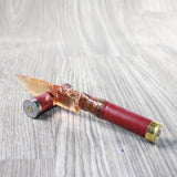 Shotgun Shell Handle Glass Blade Ornamental Knife #3957    Mountain Man Knife