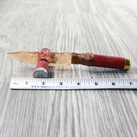 Shotgun Shell Handle Glass Blade Ornamental Knife #3957    Mountain Man Knife