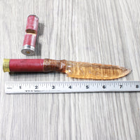 Shotgun Shell Handle Glass Blade Ornamental Knife #3957    Mountain Man Knife