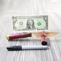 Shotgun Shell Handle Glass Blade Ornamental Knife #3957    Mountain Man Knife