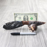 Othoceras Fossil Handle Stone Blade Ornamental Knife #2957    Mountain Man Knife