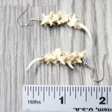 Rattlesnake Vertebrae  Fangs Earrings  #4957   Mountain Man Earrings