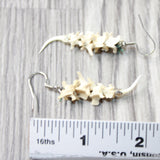 Rattlesnake Vertebrae  Fangs Earrings  #4957   Mountain Man Earrings