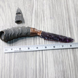 Springbok Horn Handle Glass Blade Ornamental Knife #1957   Mountain Man Knife