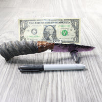 Springbok Horn Handle Glass Blade Ornamental Knife #1957   Mountain Man Knife