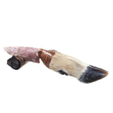 Deer Foot Handle Stone Blade Ornamental Knife #1057   Mountain Man Knife