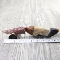 Deer Foot Handle Stone Blade Ornamental Knife #1057   Mountain Man Knife