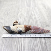 Deer Foot Handle Stone Blade Ornamental Knife #1057   Mountain Man Knife