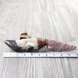 Deer Foot Handle Stone Blade Ornamental Knife #1057   Mountain Man Knife
