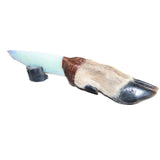 Deer Foot Handle Opalite Blade Ornamental Knife #24665     Mountain Man Knife