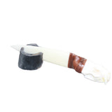 Mink Skull Handle Bone Blade Ornamental Knife #31465    Mountain Man Knife