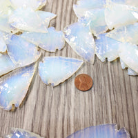 50 Large Opalite Ornamental Arrowheads  #9057     Arrowhead