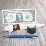 Mink Skull Handle Bone Blade Ornamental Knife #31465    Mountain Man Knife