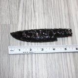1 Obsidian Ornamental Knife Blade  #565    Mountain Man Knife
