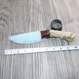 Coyote Foot Handle Opalite Blade Ornamental Knife # 27565    Mountain Man Knife