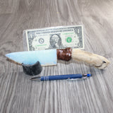 Coyote Foot Handle Opalite Blade Ornamental Knife # 27565    Mountain Man Knife