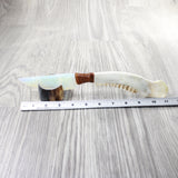Deer Antler Handle Opalite Blade Ornamental Knife #8257     Mountain Man Knife