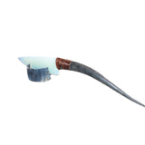 Springbok Horn Handle Opalite Blade Ornamental Knife #01465     Mountain Man Knife