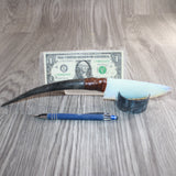 Springbok Horn Handle Opalite Blade Ornamental Knife #01465     Mountain Man Knife