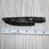 1 Obsidian Ornamental Knife Blade  #865    Mountain Man Knife