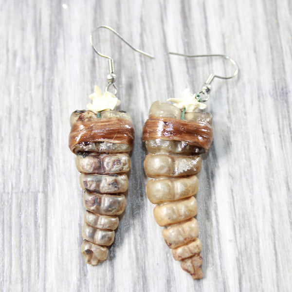 Rattlesnake Rattle Earrings  #4357  Mountain Man Earrings