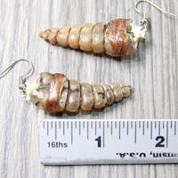 Rattlesnake Rattle Earrings  #4357  Mountain Man Earrings