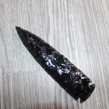 1 Obsidian Ornamental Spearhead  #565     Arrowhead