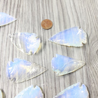 10 Large Opalite Ornamental Arrowheads  #7357     Arrowhead