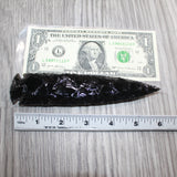 1 Obsidian Ornamental Spearhead  #565     Arrowhead