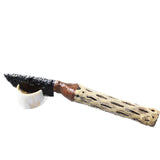Cholla Cactus Wood Handle Obsidian Blade Ornamental Knife #0357  Mountain Man Knife