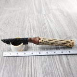 Cholla Cactus Wood Handle Obsidian Blade Ornamental Knife #0357  Mountain Man Knife
