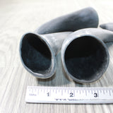 4 Small Raw Unfinished Cow Horns #1357   Natural Colored b