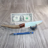 Deer Antler Handle Opalite Blade Ornamental Knife #10365     Mountain Man Knife