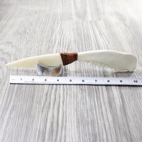 Deer Jaw Handle Bone Blade Ornamental Knife #1457    Mountain Man Knife