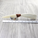 Deer Jaw Handle Bone Blade Ornamental Knife #1457    Mountain Man Knife