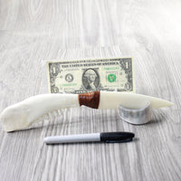 Deer Jaw Handle Bone Blade Ornamental Knife #1457    Mountain Man Knife