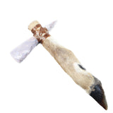 Deer Foot Handle Stone Head Ornamental Tomahawk #4457     Mountain Man Knife Axe Hatchet