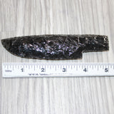 1 Obsidian Ornamental Knife Blade  #065    Mountain Man Knife