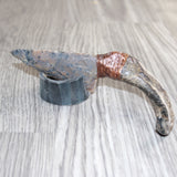 Goat Horn Handle Stone Blade Ornamental Knife #22456    Mountain Man Knife