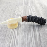 Impala Horn Handle Bone Blade Ornamental Knife #2557    Mountain Man Knife