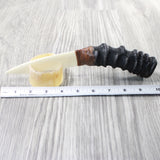Impala Horn Handle Bone Blade Ornamental Knife #2557    Mountain Man Knife