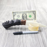 Impala Horn Handle Bone Blade Ornamental Knife #2557    Mountain Man Knife