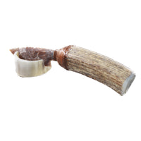Elk Antler Handle Stone Blade Ornamental Knife #2557    Mountain Man Knife